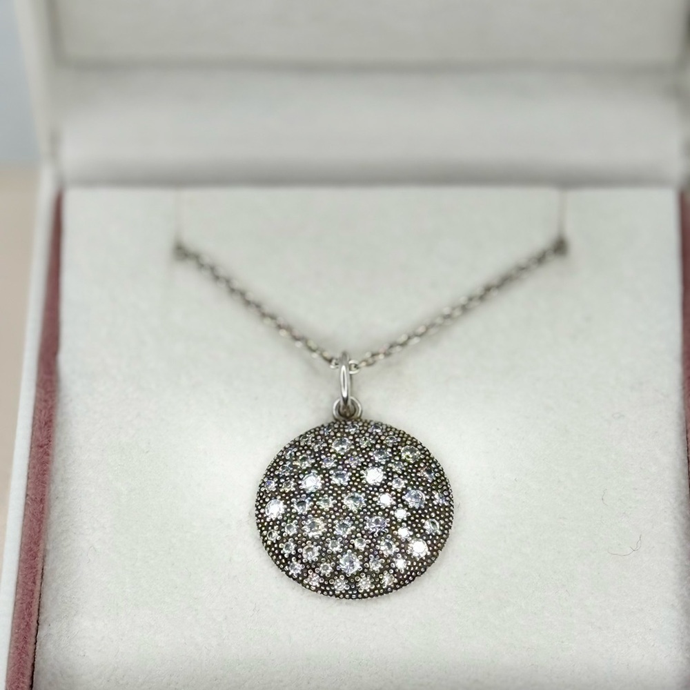 Pandora Retired Cosmic Stars Disc Necklace